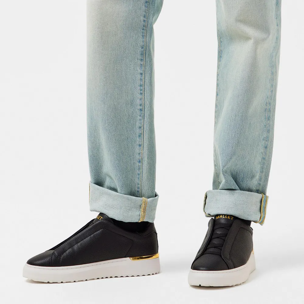 Mallet Grftr Elast Trainers in Black/White, additional product view 3
