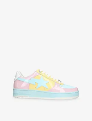 A BATHING APE BAPE STA Icon #6 M2 Leather Trainers - EUR 43.5 / 9.5 UK MEN in MULT/OTHER – Mens | Trainers | Lace up trainers