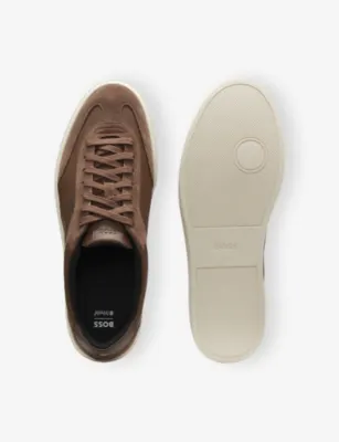 BOSS Branded Suede and Leather Trainers - EUR 41 / 7 UK MEN detail 3