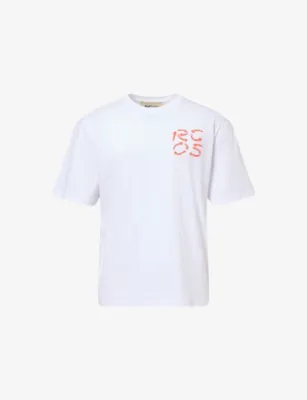 REESE COOPER Paint Stroke Short-Sleeve Cotton-Jersey T-Shirt