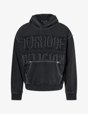TRUE RELIGION Brand-Appliqué Cotton-Blend Hoody