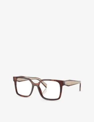PRADA PR B03V Rectangle-Frame Acetate Optical Glasses detail 2