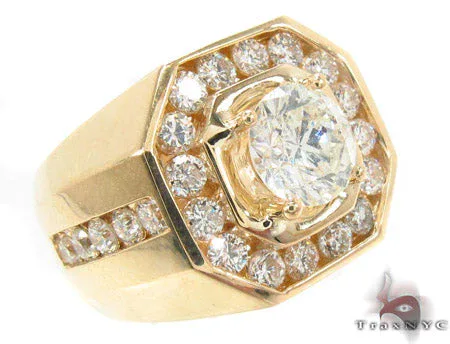 RINA - For Him FACTORY Mens Diamond Godfather Ring 33432 in Rose Gold / 4 – Ring