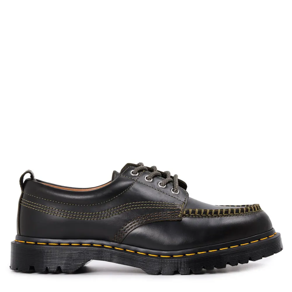 Dr Martens Lowell Moc Toe Shoe in Olive Mayhem – Footwear