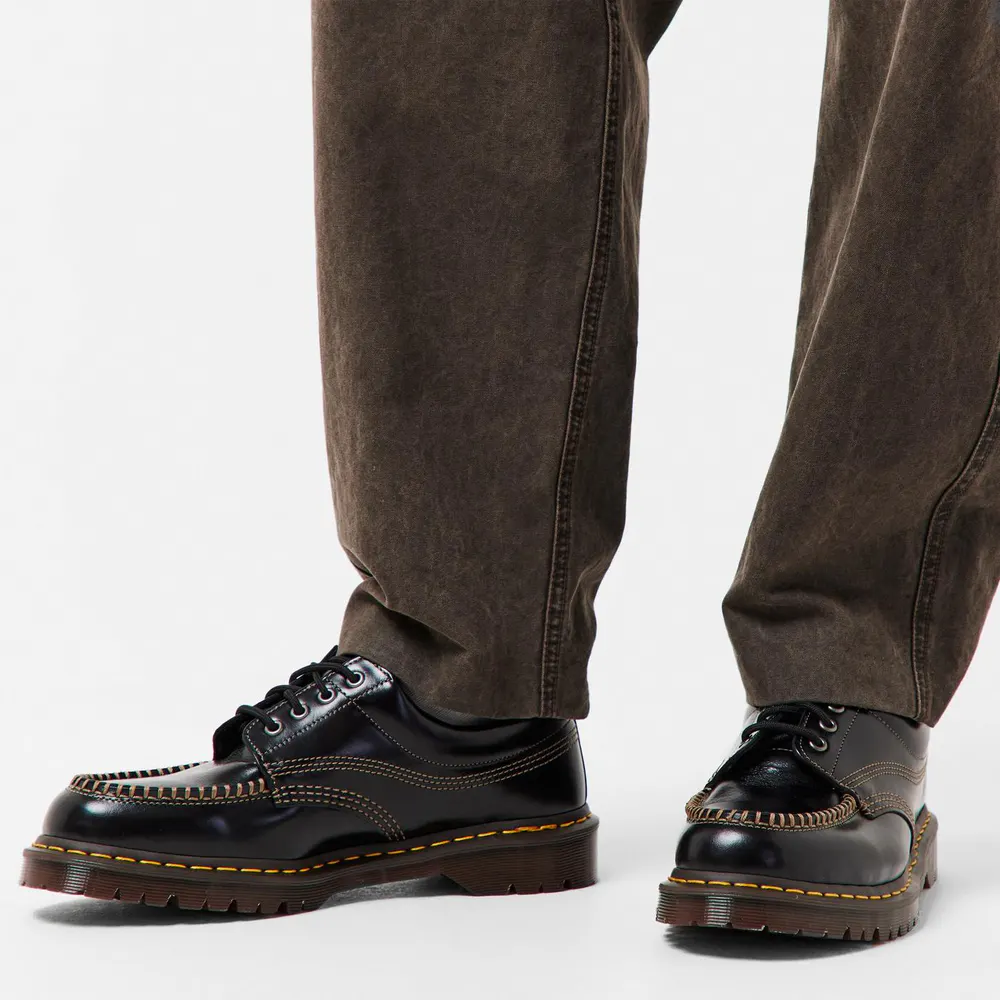 Dr Martens Lowell Moc Toe Shoe in Black, additional product view 3