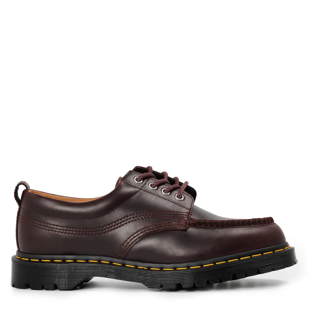 Dr Martens Lowell Moc Toe Shoe in Brown Mayhem – Footwear