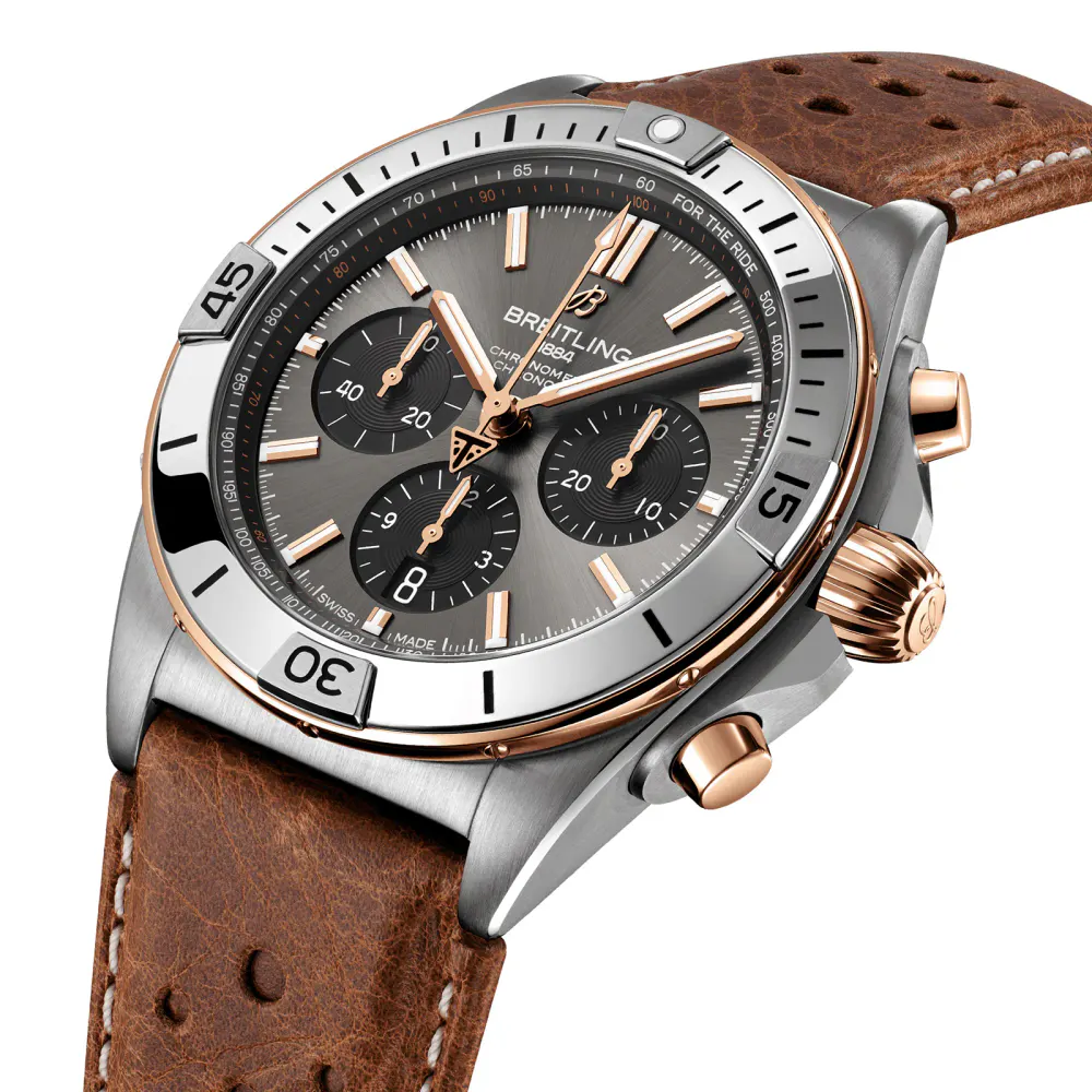 Breitling Chronomat B01 Triumph 42mm Mens Watch Grey in Grey, additional product view 3