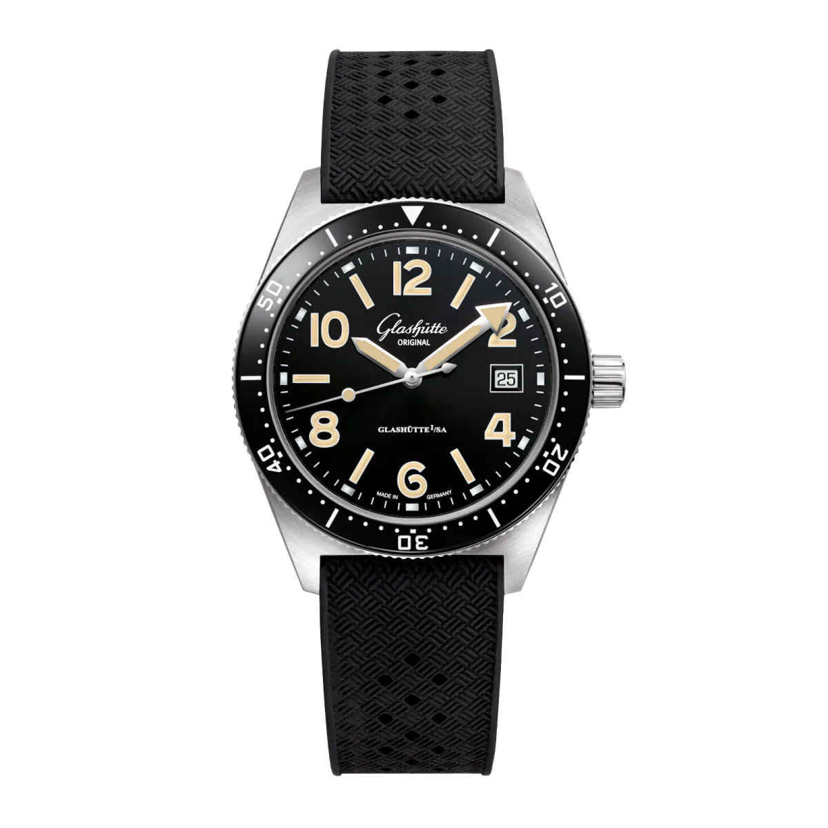 Glashutte Original SeaQ 39.5mm Mens Watch Black