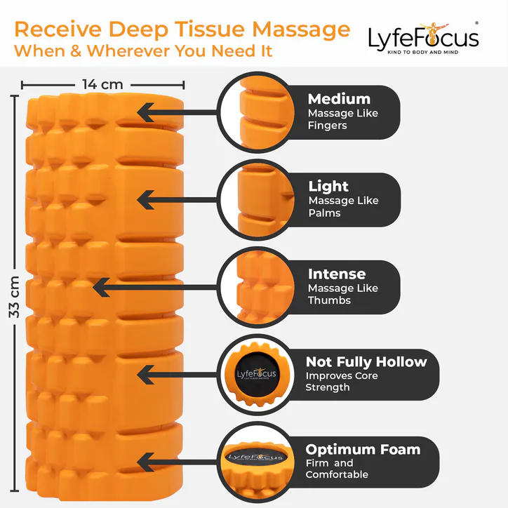 Lyfe Focus LyfeFocus Foam Roller Orange, additional product view 3