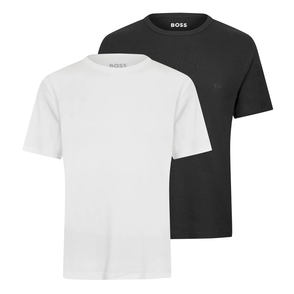 Boss Mens BOSS Bodywear 2 Pack Short Sleeve T-Shirts with Logo Detail