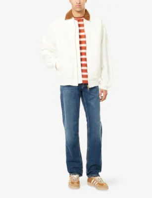 NUDIE JEANS Solid Ollie Straight-Leg Stretch-Denim Jeans - 33/32 detail 2