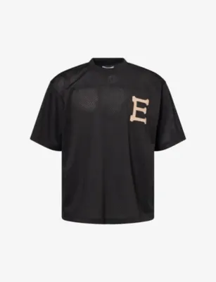 1886 AM Football Embroidered Jersey T-Shirt in BLACK – Mens | Tops & t-shirts | T-Shirts | Plain T-Shirts