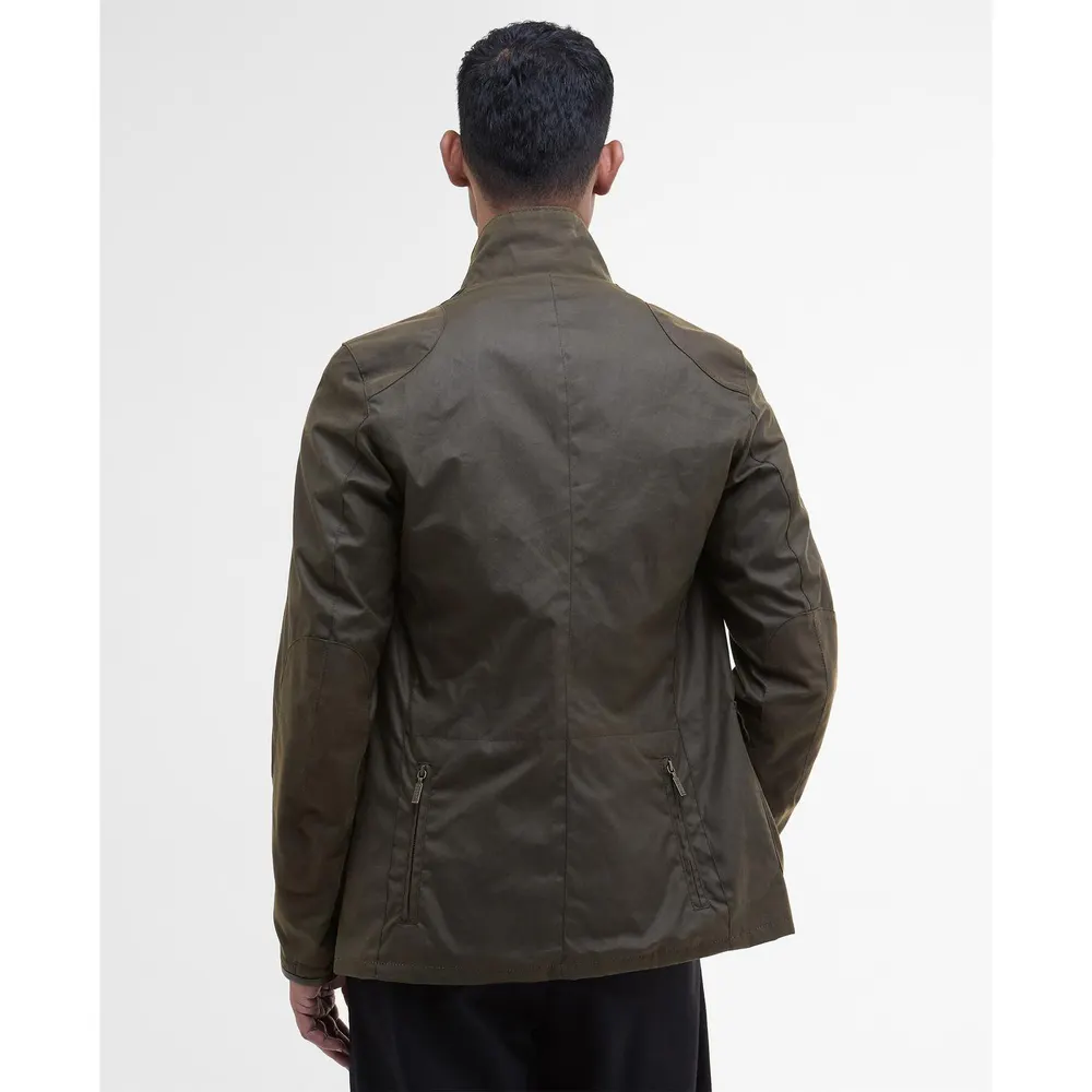 Barbour Men's Beacon Sports Long Sleeve Tailored Fit Wax Jacket detail 3