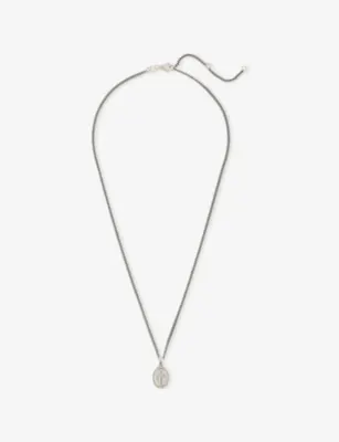 SERGE DENIMES Christ 925 Sterling Silver Pendant Necklace