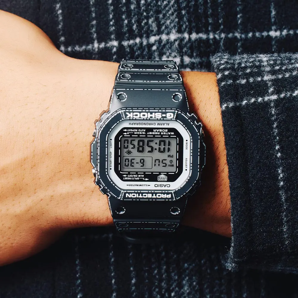 G Shock DW-5600RGM-1ER Digital Watch in Black, additional product view 3