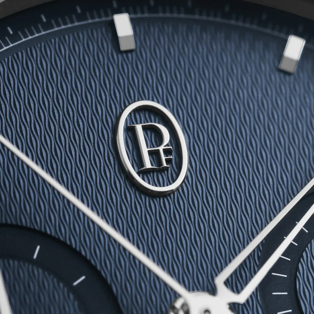Parmigiani Fleurier TONDA PF Chronograph Steel Platinum Milano Blue 42mm Mens Watch in Blue, additional product view 2