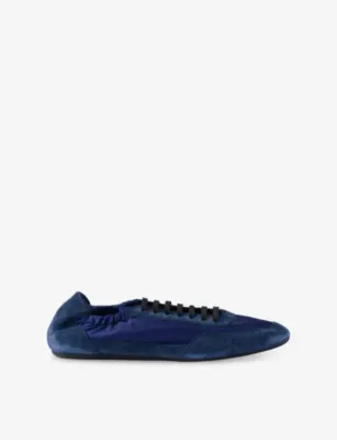 PRADA Collapse Re-Nylon and Suede Low-Top Trainers - LIGHT BLUE - EUR 47 / 13 UK MEN detail 3