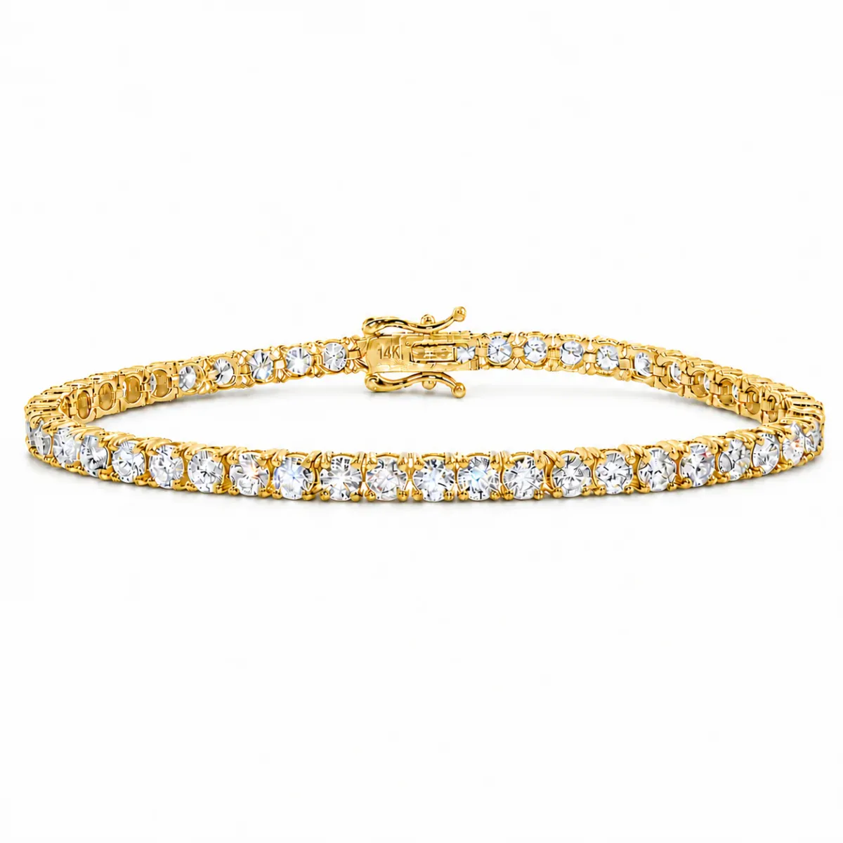 AHMED - MOON JEWELRY 15 Pt Lab Diamond Tennis Bracelet 71696 in Rose Gold / 7 Inches – Bracelet