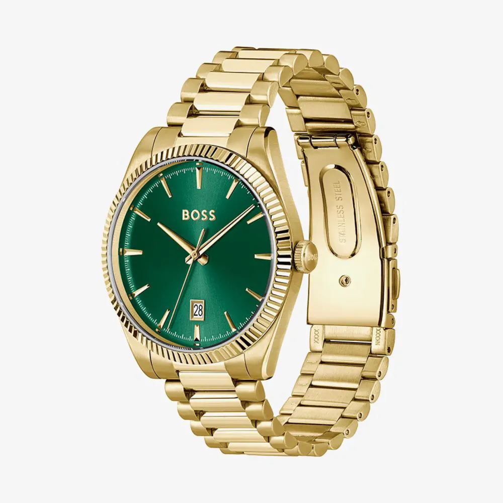 BOSS Langford 39mm Green Mens Watch in Green, additional product view 2