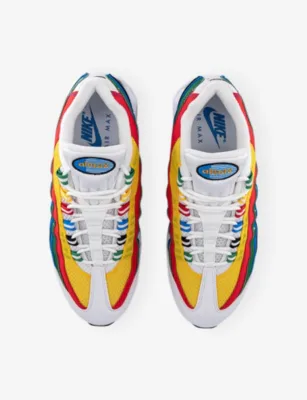 For Him Air Max 95 Woven Trainers - 8 in WHITE METALLIC GOLD CHIL, additional product view 2