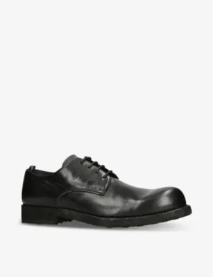 OFFICINE CREATIVE Bulla leather derby shoes - EUR 40 / 6 UK MEN in BLACK, additional product view 3