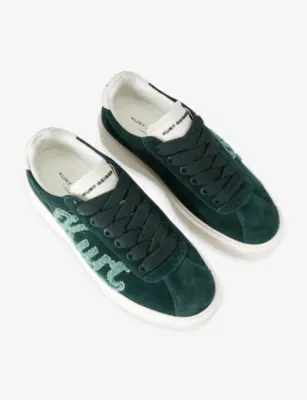 KURT GEIGER LONDON Albion Retro Suede Trainers - EUR 47 / 13 UK MEN in GREEN, additional product view 2