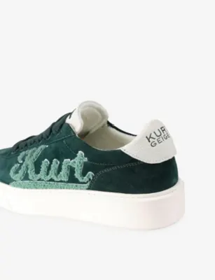 KURT GEIGER LONDON Albion Retro Suede Trainers - EUR 47 / 13 UK MEN in GREEN, additional product view 3