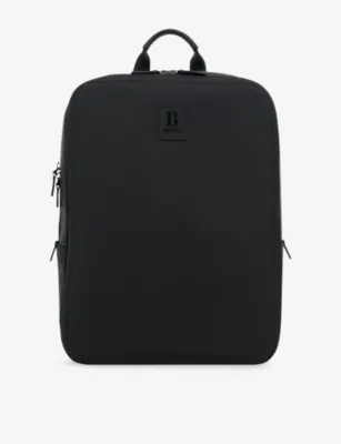 BOGGI MILANO Logo-Patch Woven Backpack