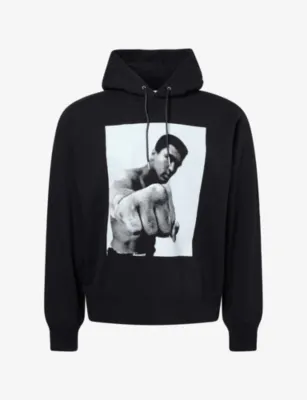SACAI Ali Graphic-Print Cotton Hoody