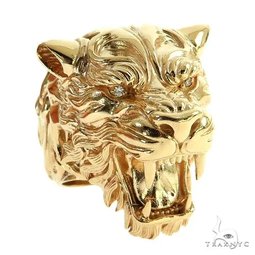 RINA - For Him DISCORD MAX Tiger Head Ring 69096 in Rose Gold / 10 – Ring