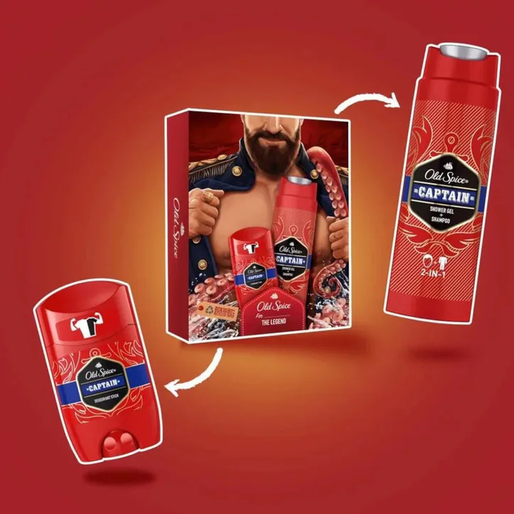 Old Spice Captain Stick and Shower Gel, additional product view 2