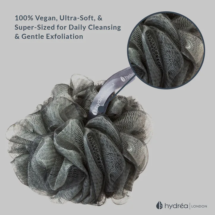 Hydréa London Luxury Bath Buffer - Stone Grey, additional product view 2