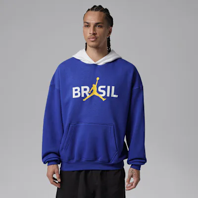 Jordan Brooklyn Fleece Men's Pullover Hoodie - Old Royal/White