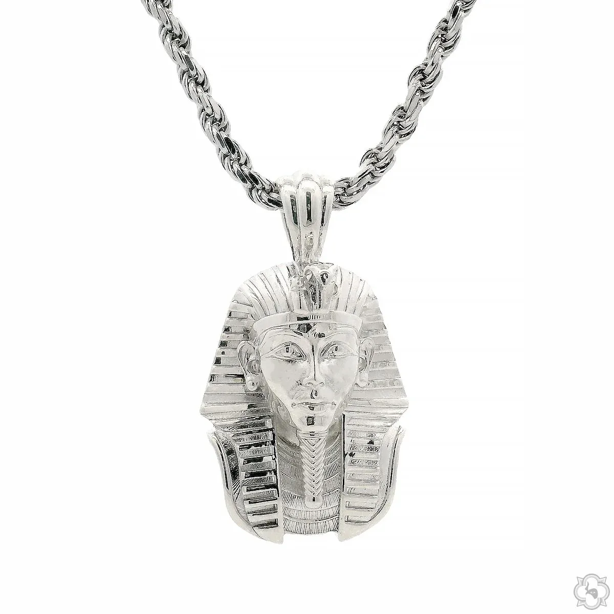 MARYAM - For Him SILVER .925 Silver Pharaoh Pendant Set 70808 in 18 Inches – Pendant Set