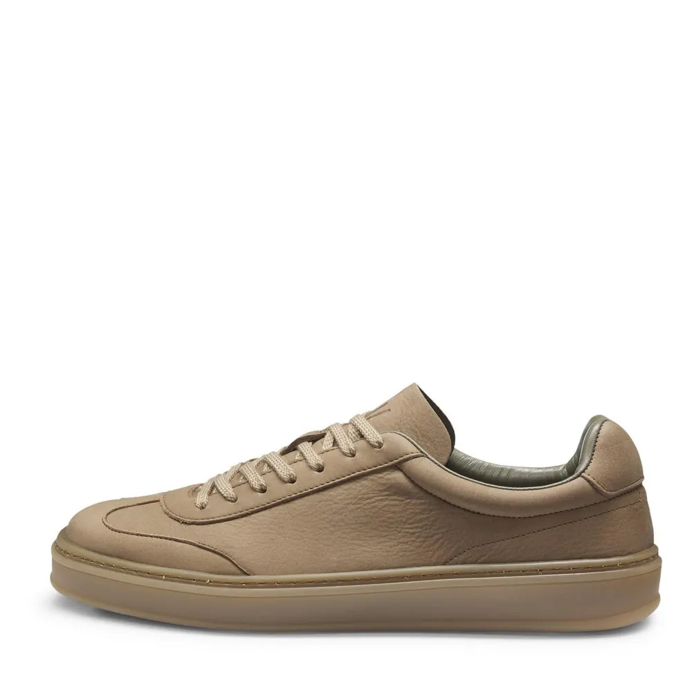 Boss Men's Zarek Double Breasted Leather Lace Up Low-Top Trainers detail 2