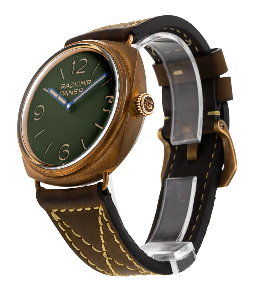 Panerai Radiomir Bronzo PAM00760 — 2022 — Very good in Green Quarter Arabic, additional product view 2