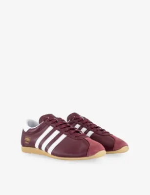 ADIDAS Paris Leather Trainers - EUR 40 / 6 UK MEN in SHADOW RED WHITE GUM, additional product view 3