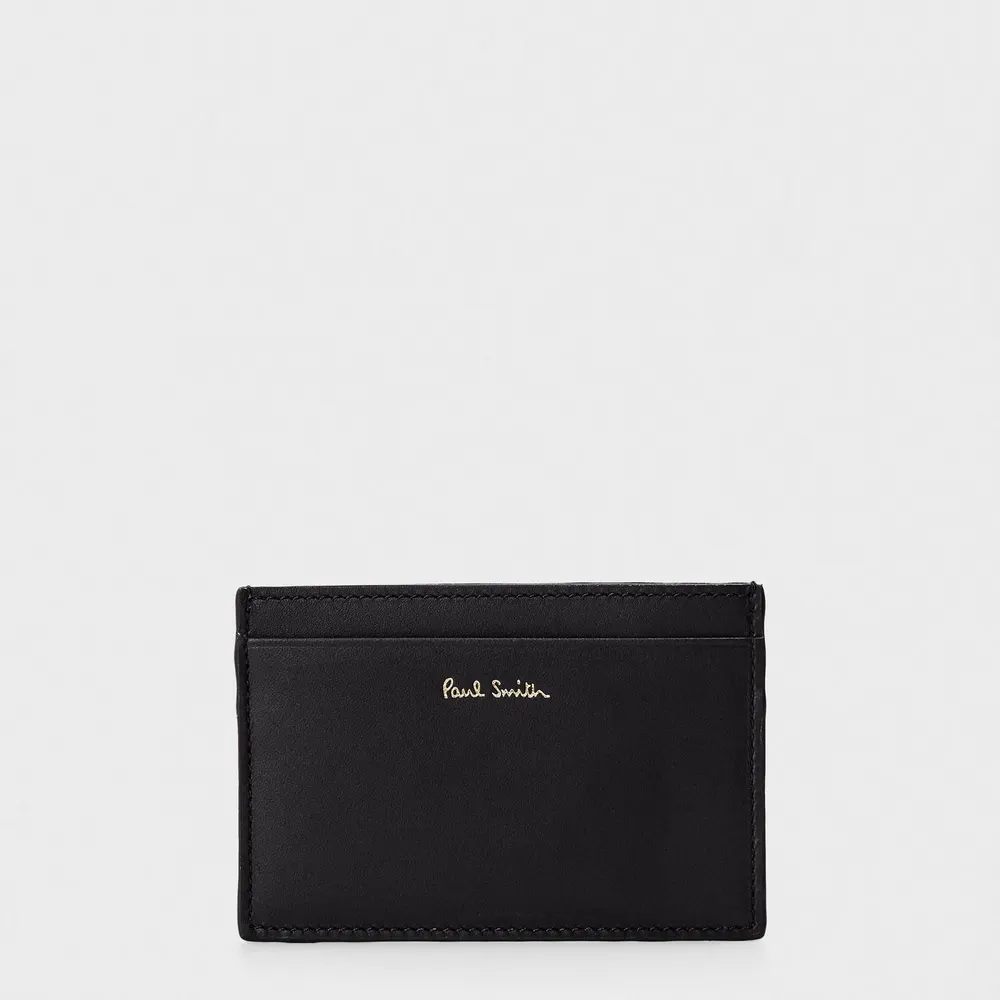 Paul Smith Mens Signature Stripe Leather Card Holder
