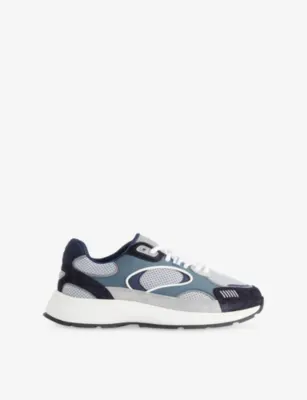 ARNE Circuit Suede, Leather And Mesh Trainers - EUR 45 / 11 UK MEN in BLUE OTHER – Mens | Trainers | Lace up trainers