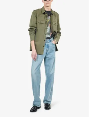 THE KOOPLES Patch-pocket regular-fit cotton shirt detail 2