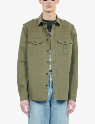 THE KOOPLES Patch-pocket regular-fit cotton shirt detail 3