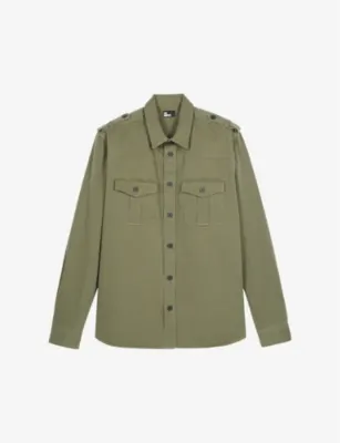 THE KOOPLES Patch-pocket regular-fit cotton shirt