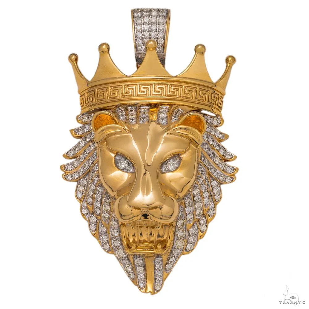 JALGAS - AMERICAS DIAMONDS 14K Yellow Gold Royal Cat Diamond Pendant 5 CT 69744 in Rose – Pendant