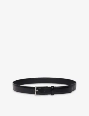 SANDRO Rectangular-Buckle Leather Belt - 32