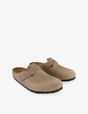 BIRKENSTOCK Boston buckle-detail leather sandals - EUR 41.5 / 7.5 UK MEN in TOBACCO BROWN, additional product view 3