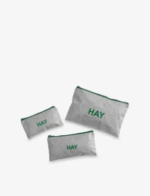 HAY Candy Mono Plastic Wash Bags Set Of Three
