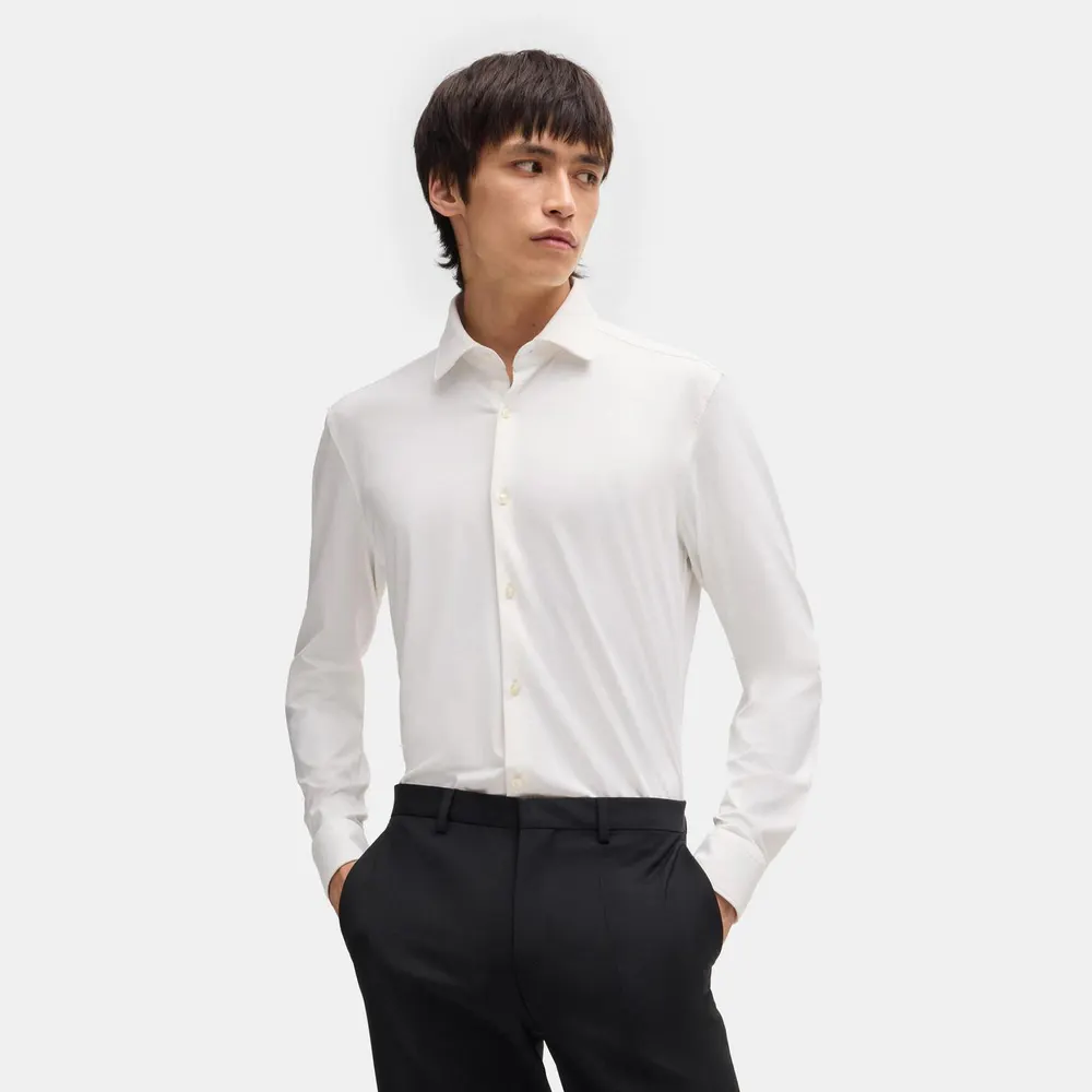 Hugo Men's Kenno Long-Sleeve Plain Shirt detail 2