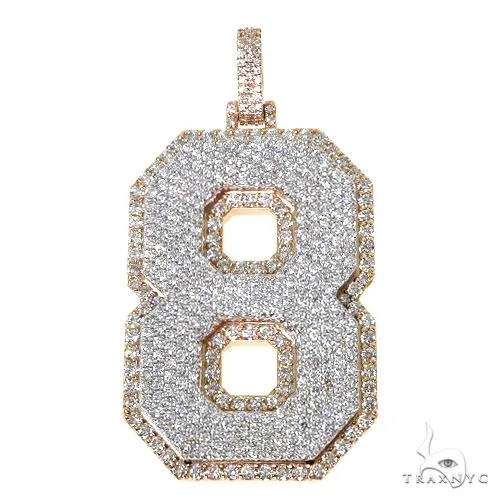 RINA - For Him CUSTOM Custom Made '8' Diamond Pendant 67616 – Pendant