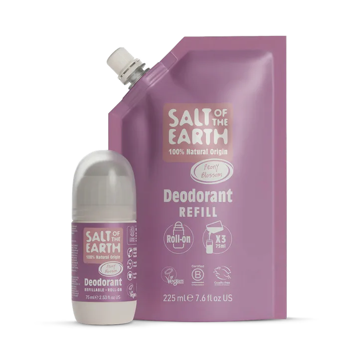 Salt of the Earth Peony Blossom Roll-On Refill Pouch