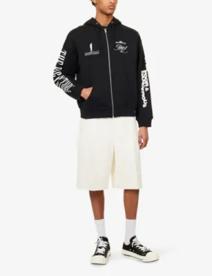 AWAKE NY Big L Embroidered Cotton Hoody detail 2